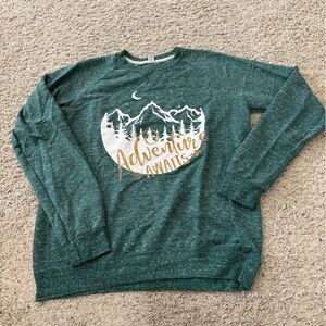 Jerzees Teal Heather Crewneck Sweatshirt